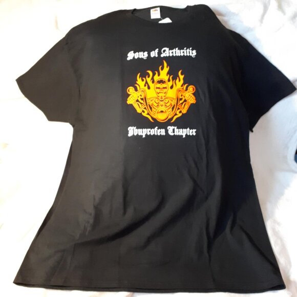 "Sons Of Arthritis, Ibuprofen Chapter" Crew Neck T-Shirt - Picture 2 of 3